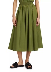 MICHAEL Michael Kors Cotton Elasticized Midi-Skirt