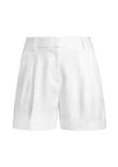 MICHAEL Michael Kors Crepe High-Rise Pleated Shorts