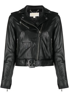 MICHAEL Michael Kors cropped biker jacket