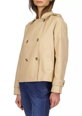 MICHAEL Michael Kors Cropped Double-Breasted Trench Coat