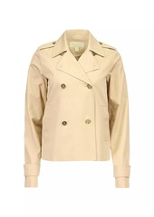 MICHAEL Michael Kors Cropped Double-Breasted Trench Coat