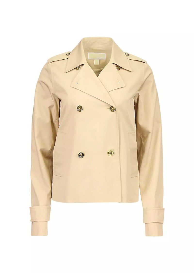 MICHAEL Michael Kors Cropped Double-Breasted Trench Coat