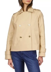 MICHAEL Michael Kors Cropped Double-Breasted Trench Coat