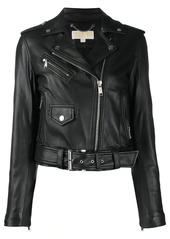 MICHAEL Michael Kors cropped leather jacket