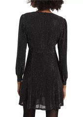 MICHAEL Michael Kors Crystal-Embellished V-Neck Minidress