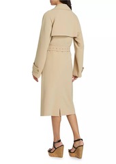 MICHAEL Michael Kors Double-Breasted Belted Trench Coat