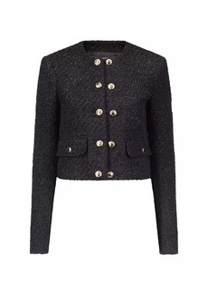 MICHAEL Michael Kors Double-Breasted Tweed Jacket