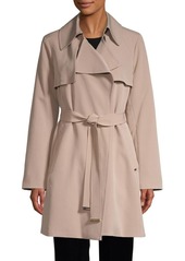 michael kors draped trench coat