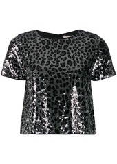 MICHAEL Michael Kors leopard print sequinned T-shirt