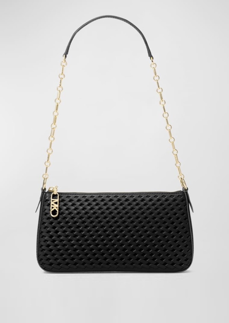 MICHAEL Michael Kors Empire Medium Woven Pouchette Shoulder Bag