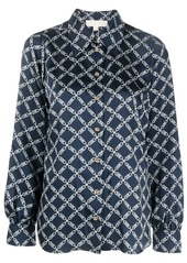 MICHAEL Michael Kors Empire-print satin-weave shirt