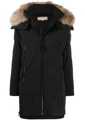 MICHAEL Michael Kors faux-fur trimmed hood coat