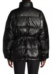 MICHAEL Michael Kors Faux-Leather Puffer Jacket