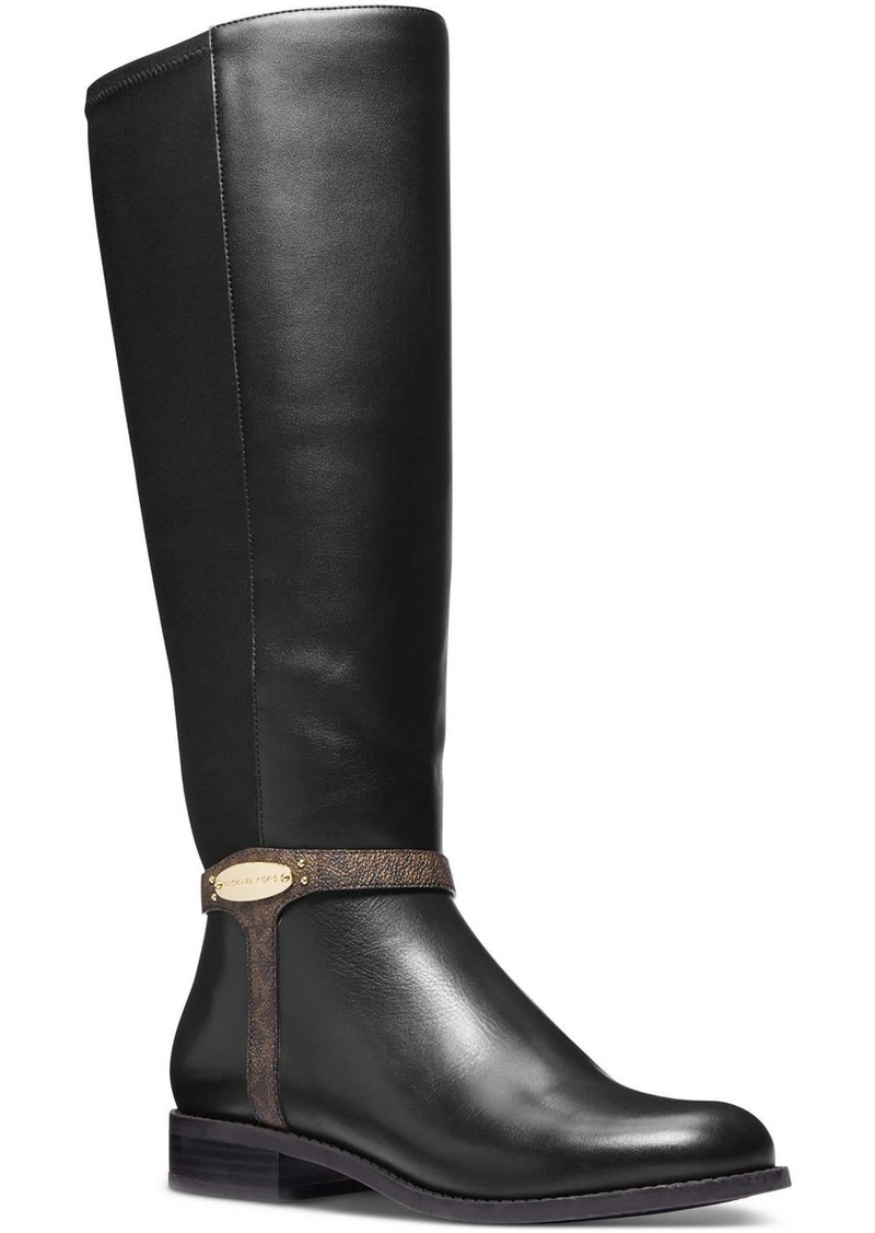 MICHAEL Michael Kors FINLEY BOOT Womens Leather Riding Boots Knee-High Boots