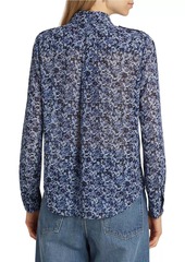 MICHAEL Michael Kors Floral Button-Up Blouse