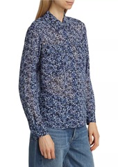 MICHAEL Michael Kors Floral Button-Up Blouse