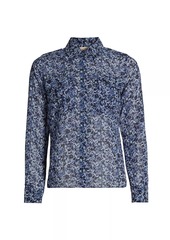 MICHAEL Michael Kors Floral Button-Up Blouse