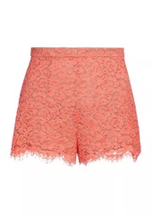 Michael Kors Floral Cotton-Blend Lace Hot Shorts