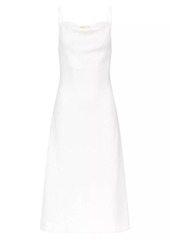 MICHAEL Michael Kors Floral Sequined Cowlneck Midi Slip Dress