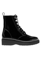 MICHAEL Michael Kors Haskell Patent Leather Combat Boots
