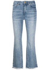 MICHAEL Michael Kors high-rise cropped kick-flare jeans