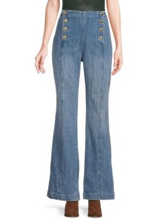 MICHAEL Michael Kors High Rise Flared Jeans