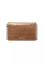 MICHAEL Michael Kors Jet Set Crocodile-Embossed Leather Crossbody Bag