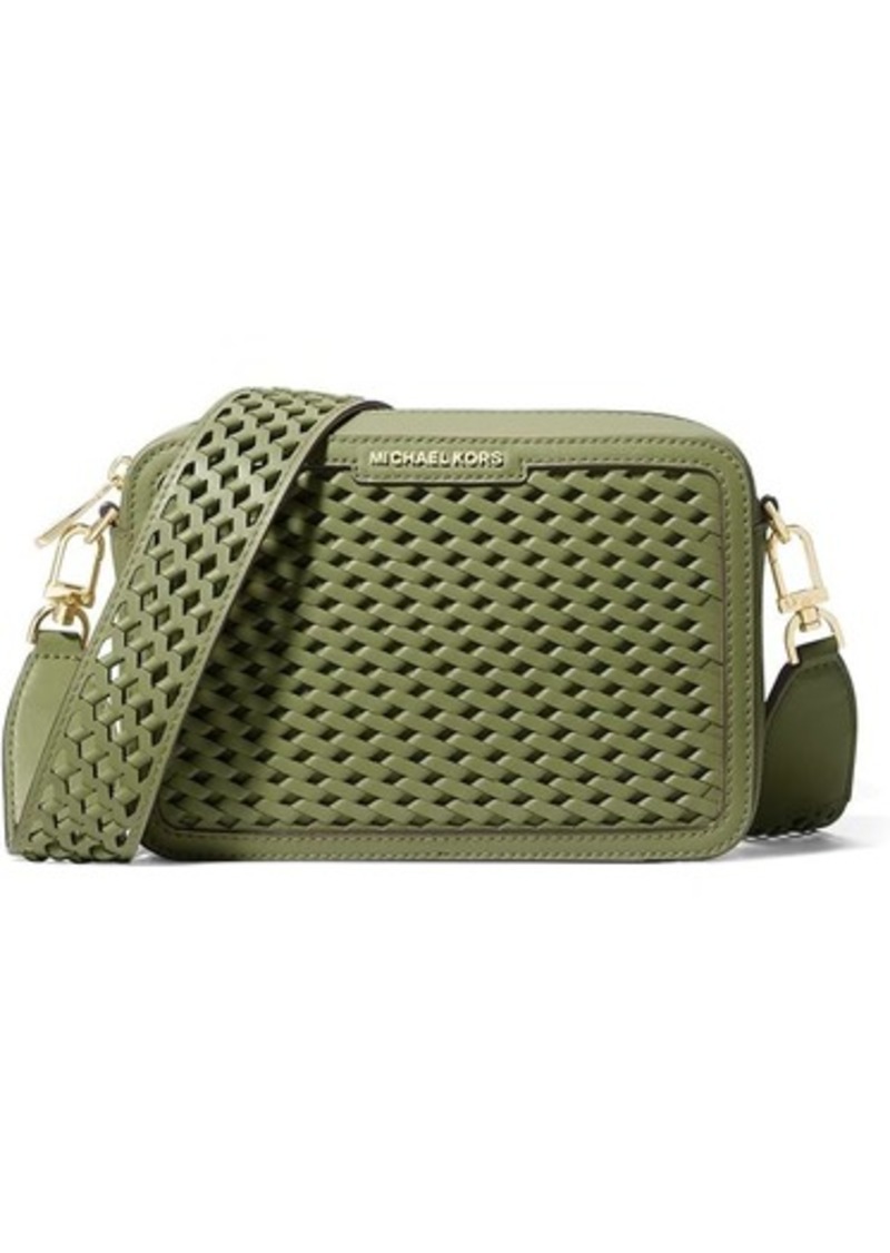 MICHAEL Michael Kors Jet Set Medium Camera Bag Woven Strap