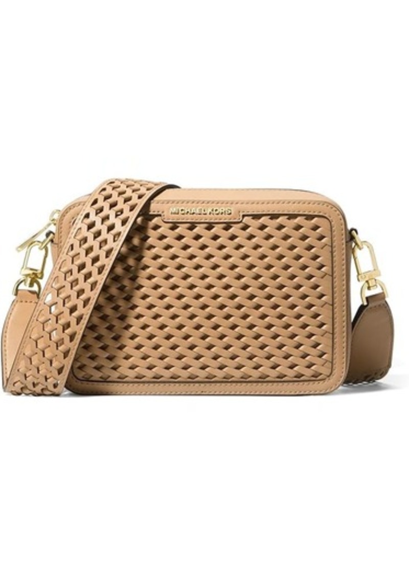 MICHAEL Michael Kors Jet Set Medium Camera Bag Woven Strap