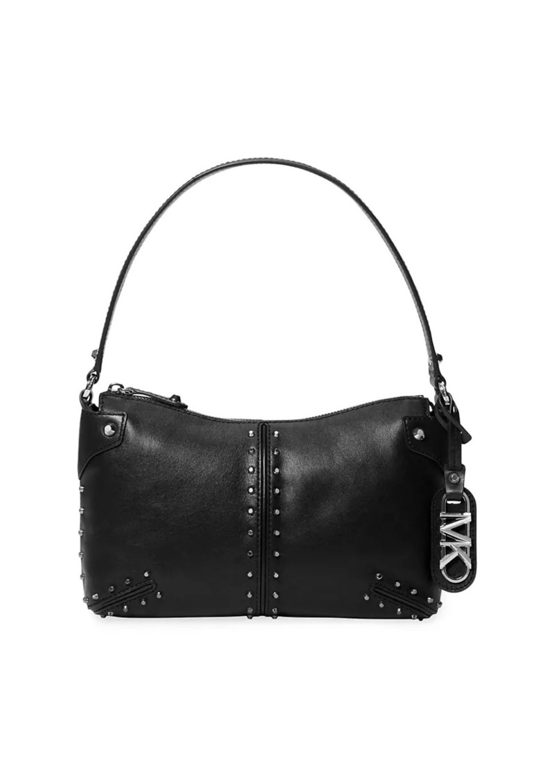 MICHAEL Michael Kors Large Astor Studded Leather Shoulder Bag