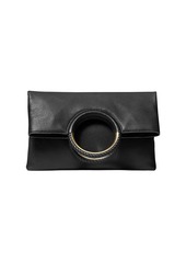 MICHAEL Michael Kors Large Rosie Foldover Leather Ring Clutch