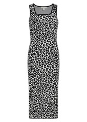 MICHAEL Michael Kors Leopard Jacquard Sleeveless Dress