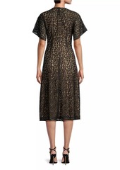 MICHAEL Michael Kors Leopard Lace Midi-Dress