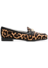 michael kors leopard loafers