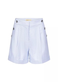 MICHAEL Michael Kors Linen-Blend Pleated Sailor Shorts