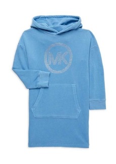 MICHAEL Michael Kors ​Little Girl&#8217;s & Girl&#8217;s Logo Hoodie Dress