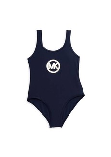 MICHAEL Michael Kors Little Girl's & Girl's Logo One Piece Swimsuit