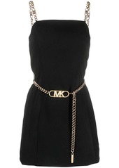 MICHAEL Michael Kors logo-buckle belt minidress
