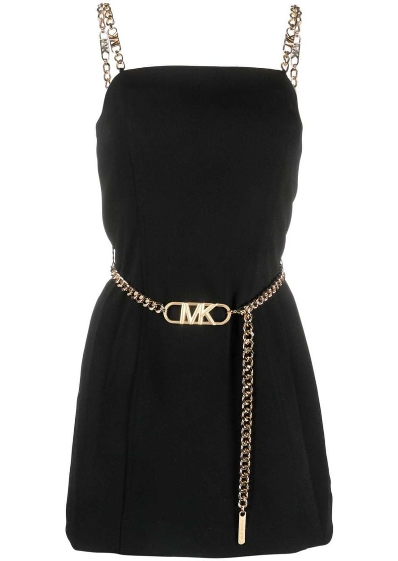 MICHAEL Michael Kors logo-buckle belt minidress