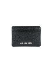 Michael Kors logo embossed grained leather cardholder