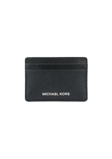 Michael Kors logo embossed grained leather cardholder