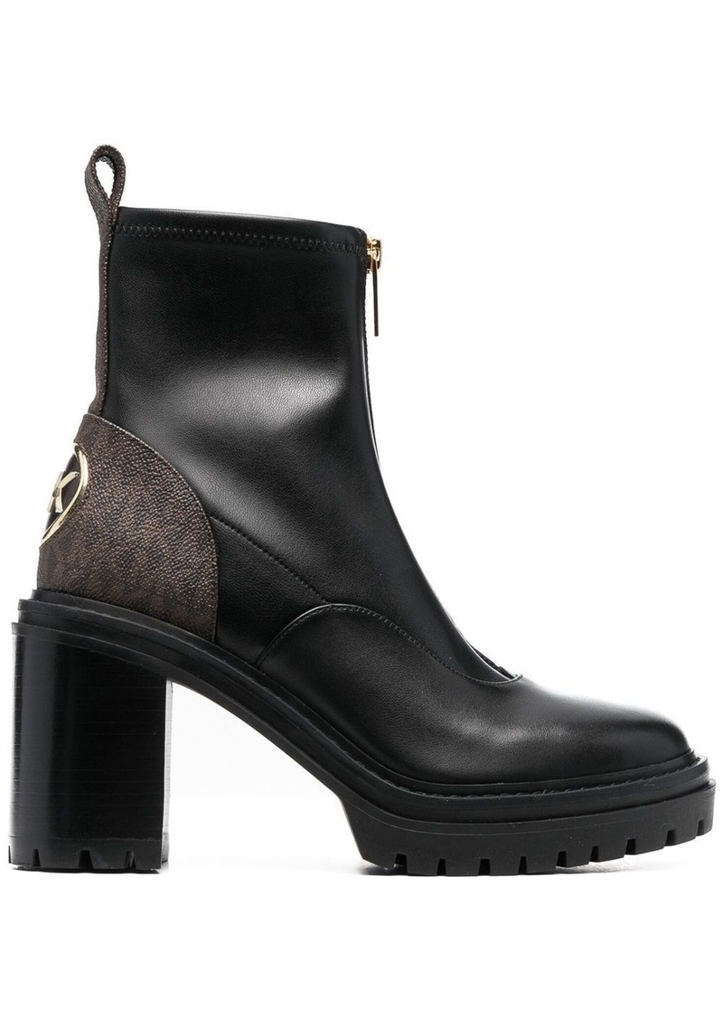 MICHAEL Michael Kors logo-print 90mm leather ankle boots