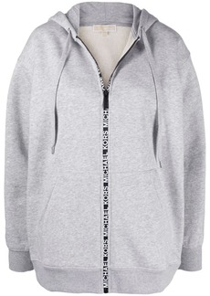 MICHAEL Michael Kors logo-tape zip-up hoodie