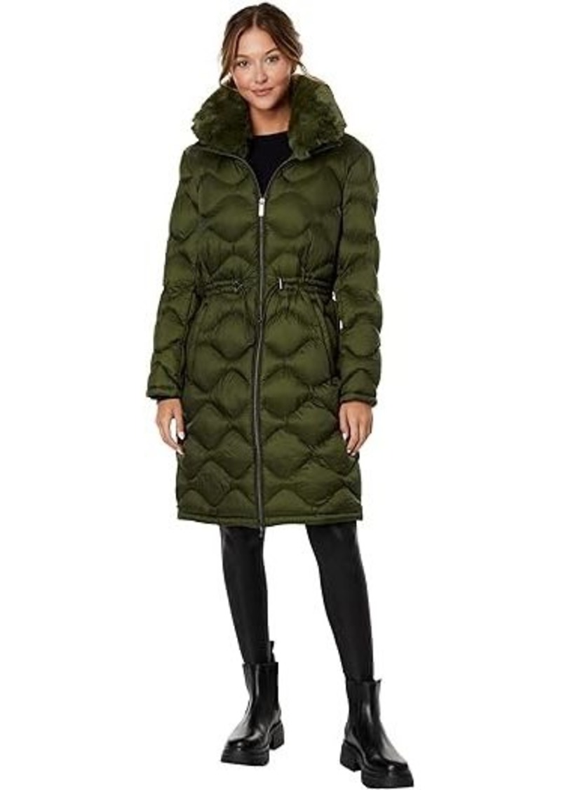 MICHAEL Michael Kors Long Diamond Quilt Puffer M426049C68