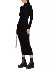 MICHAEL Michael Kors Merino Ruched Maxi Dress