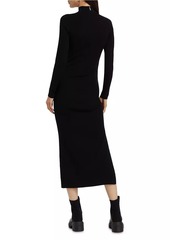 MICHAEL Michael Kors Merino Ruched Maxi Dress