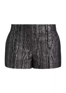 MICHAEL Michael Kors Metallic Cotton-Blend Shorts