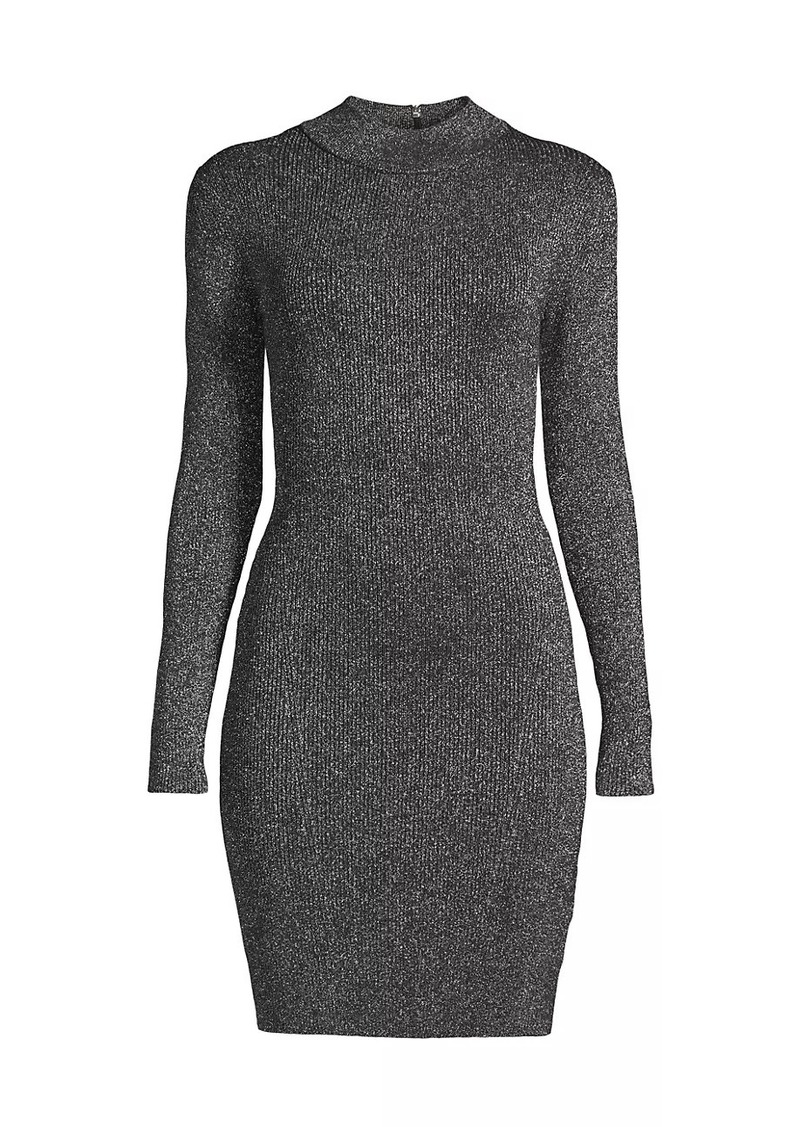 MICHAEL Michael Kors Metallic Long-Sleeve Minidress