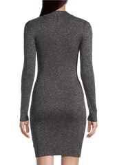 MICHAEL Michael Kors Metallic Long-Sleeve Minidress