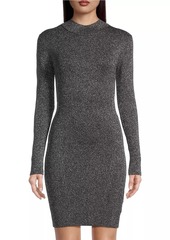 MICHAEL Michael Kors Metallic Long-Sleeve Minidress